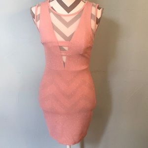 Sexy pink mini dress sz Small